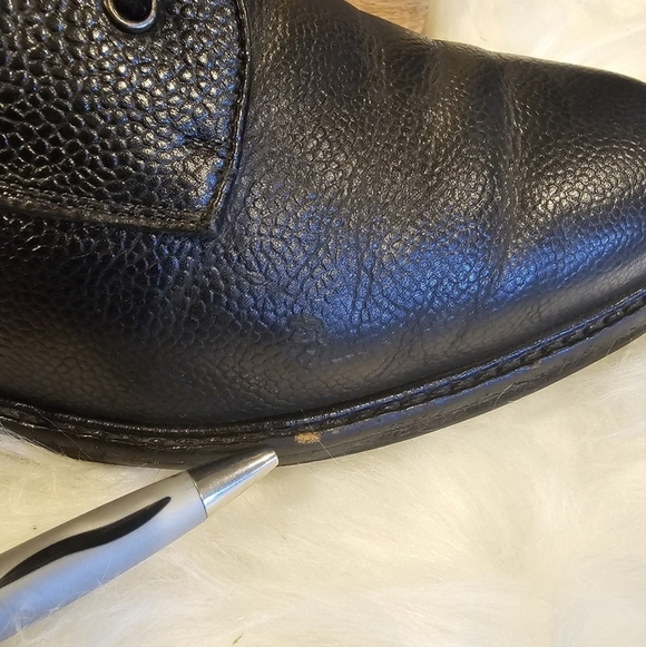Salvatore Ferragamo Laceup Pebbled Leather Oxford Dress Shoes Size 9.5 main image 6